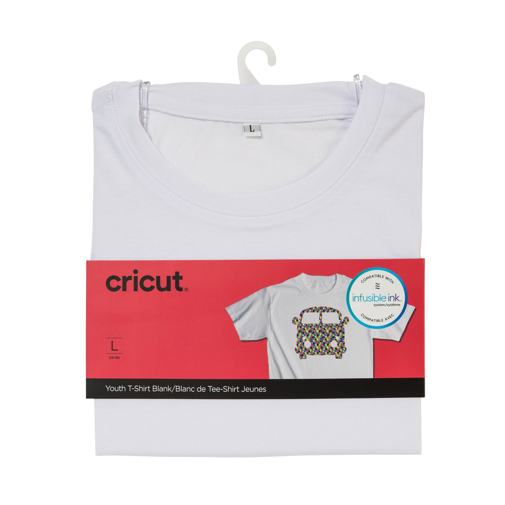 6 Pack: Cricut® White Blank Youth Crew Neck T-Shirt